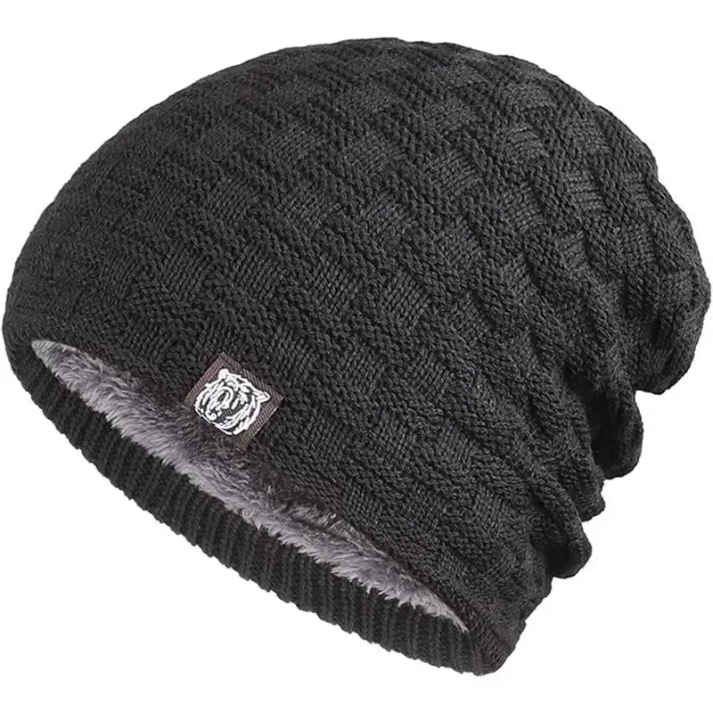 Cycling Gear In Winter - Gorro masculino com forro de pelúcia,