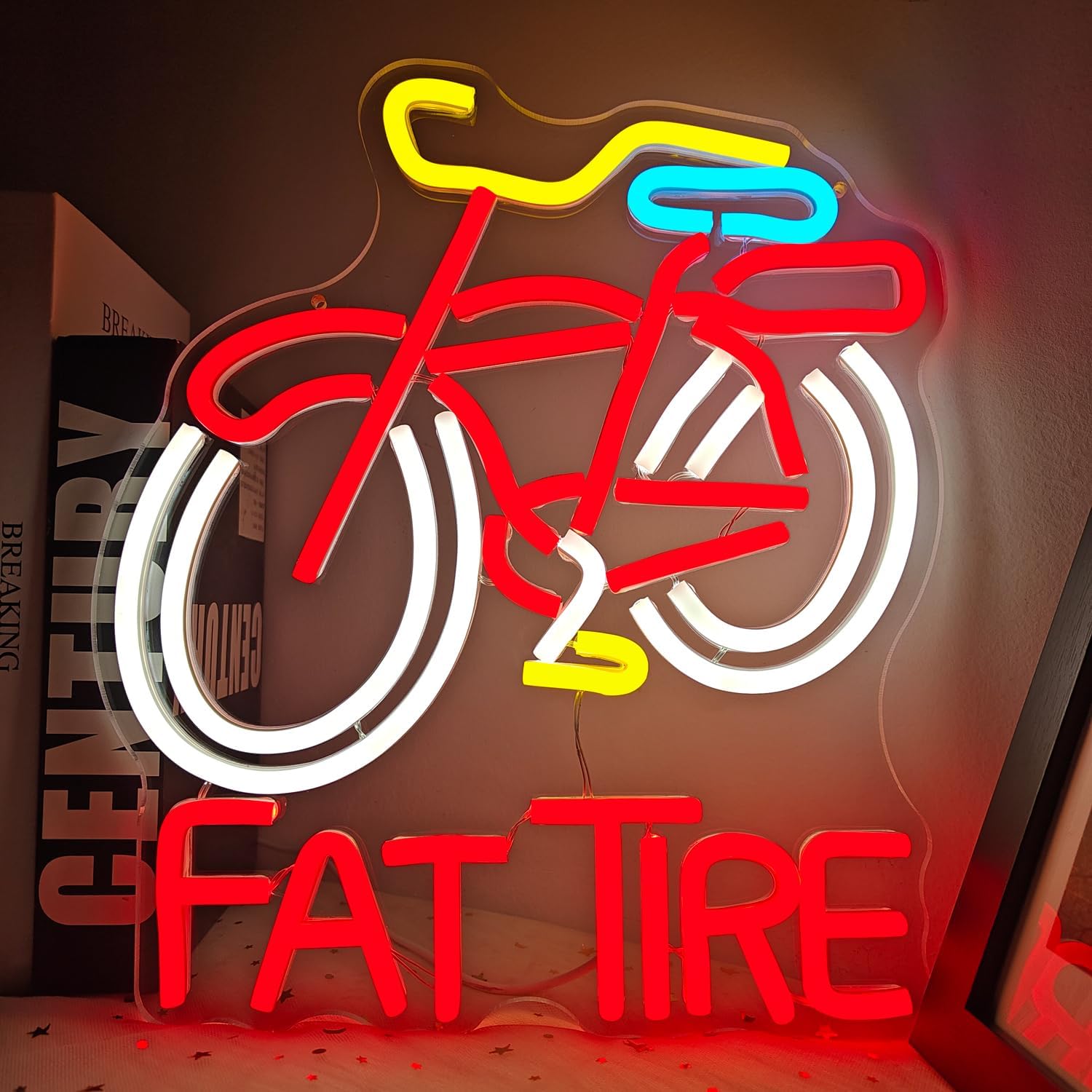 Cycling Gear Store - Letreiro de LED Neon para Bicicleta