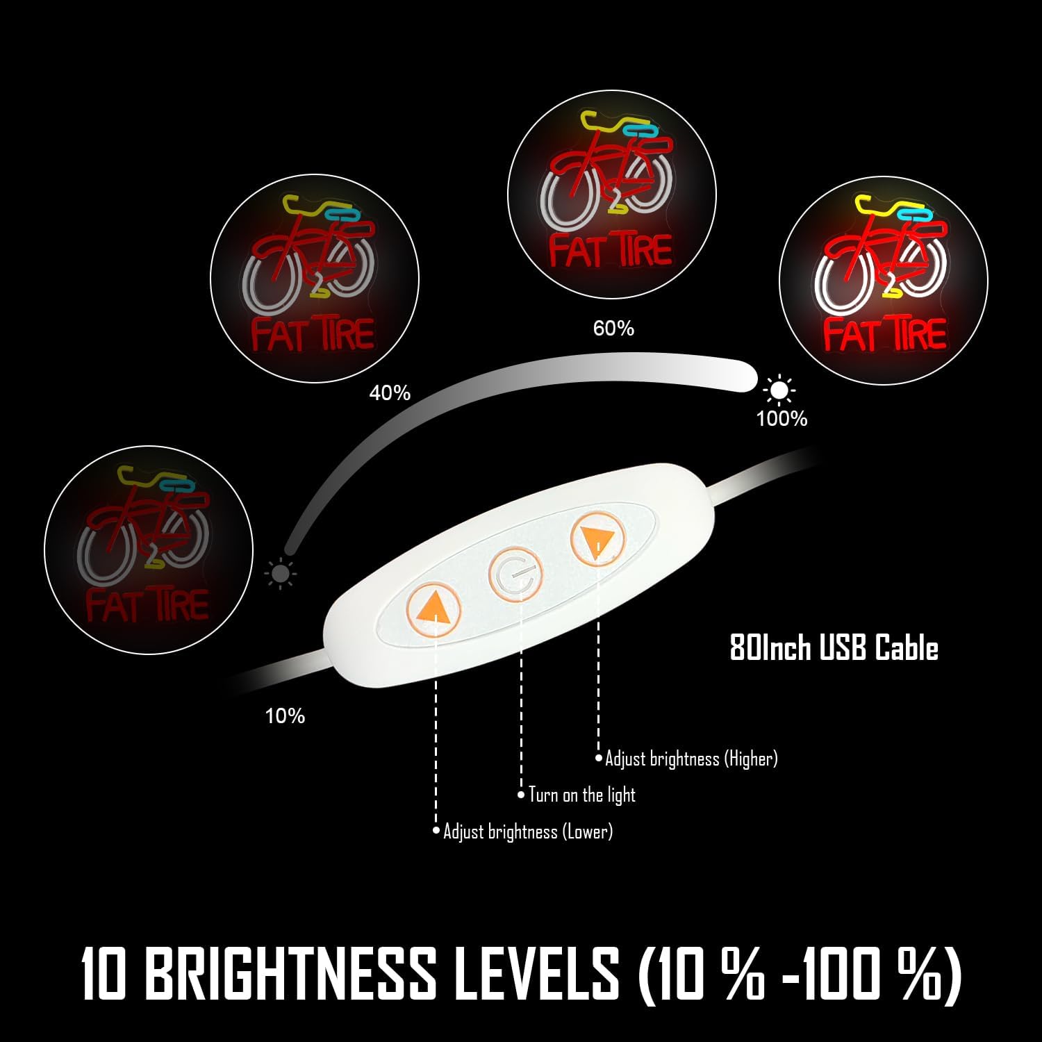 Letreiro de LED Neon para Bici - Cycling Gear Store avaliação e preço
